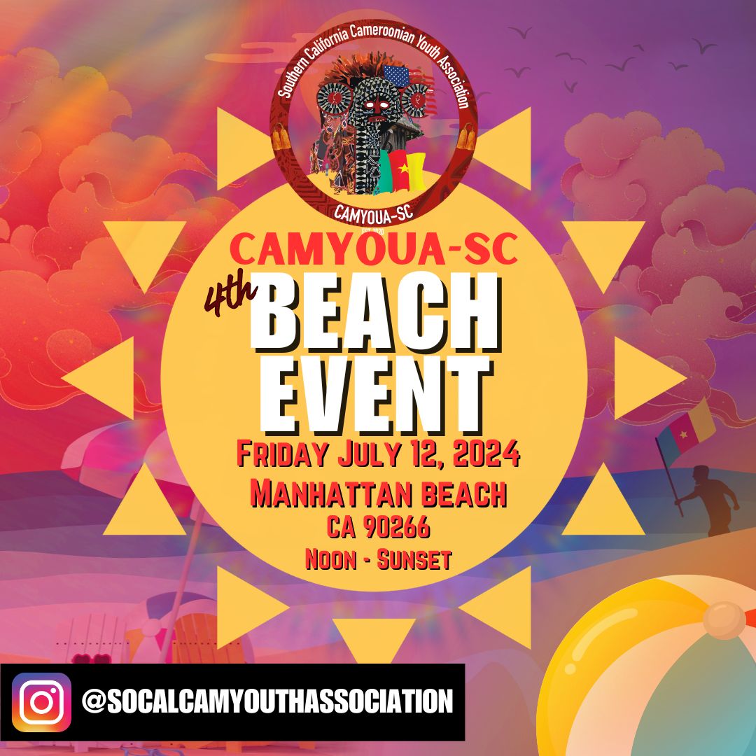 Flyer for the 4th Annual CAMYOUA Beach Event